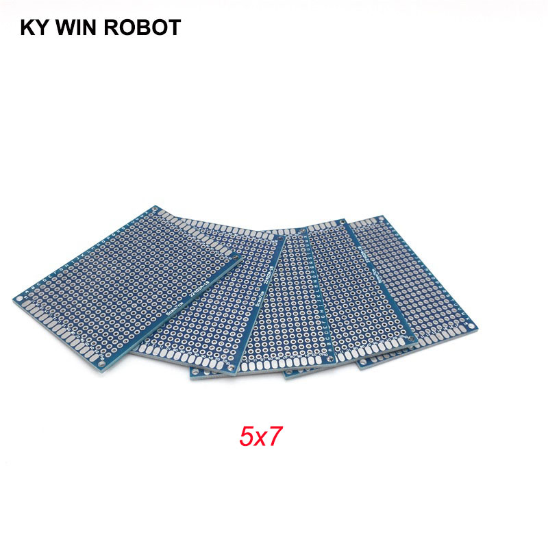 Pcb Prototyping Board - 5 adet 5x7cm 50x70mm mavi çift
