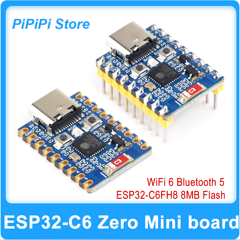 Antenna 2.4Ghz - ESP32-C6 Zero Süper Mini Geliştirme Kartı,