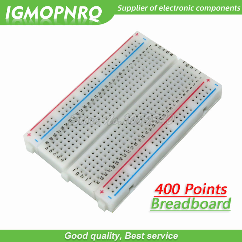 Breadboard 400 Point - 10 adet 400 puan lehimsiz ekmek