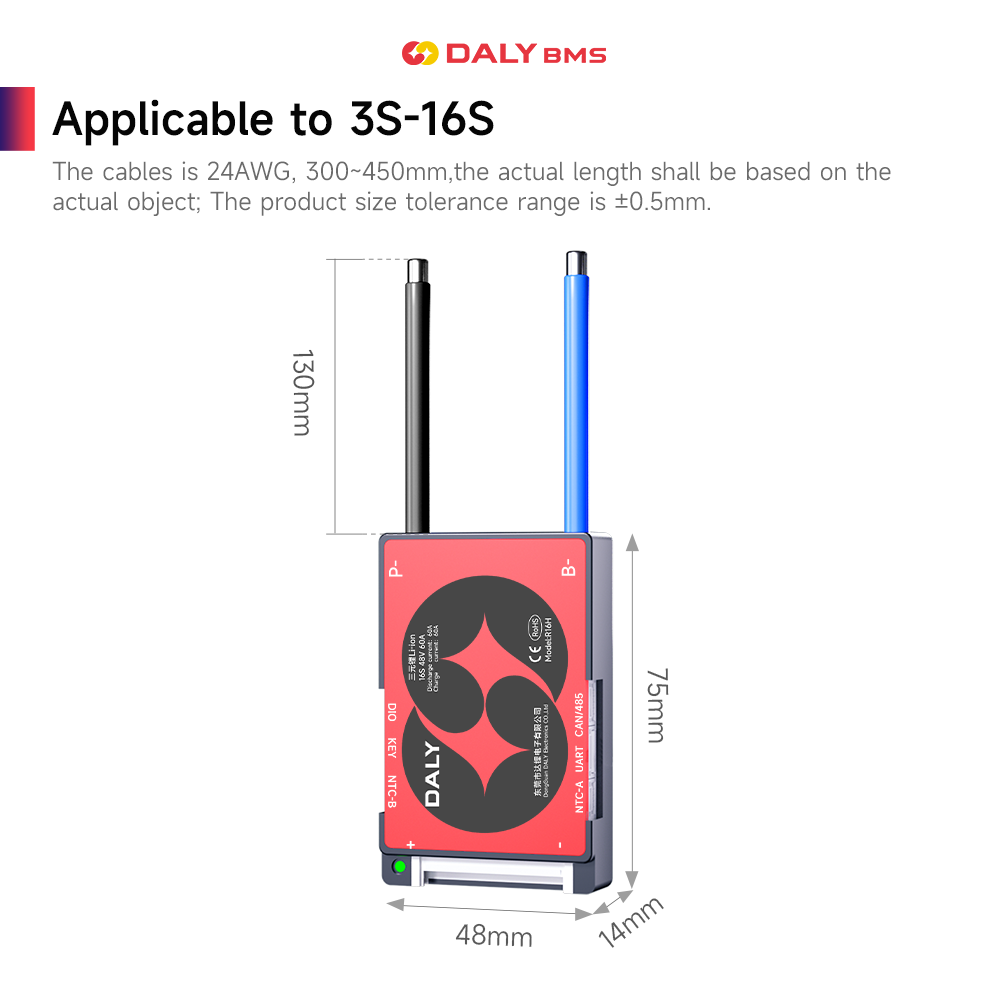 DALY Akıllı BMS 16S 60V 40A Li - Proto Board incelemesi ve fiyatı