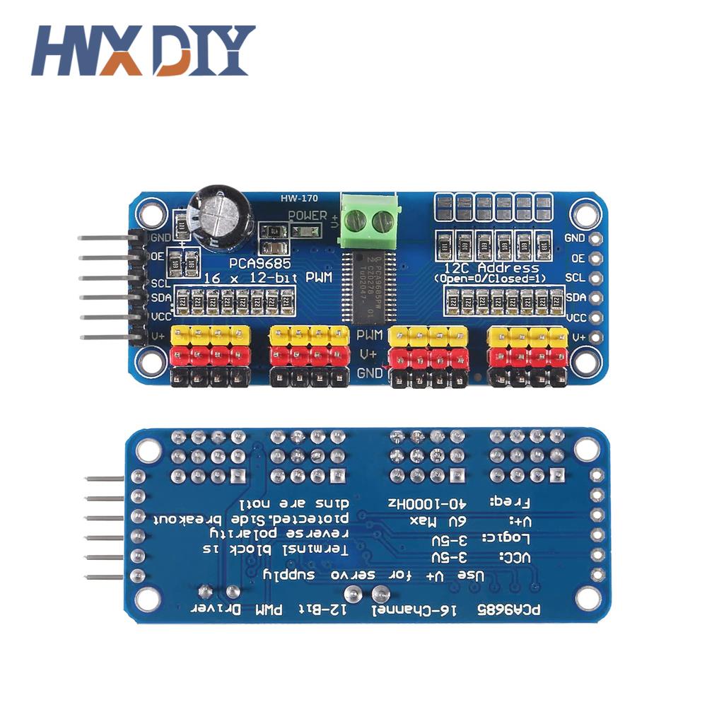 1-5 adet PCA9685 16 kanal 12-b - Breadboard 400 Point incelemesi ve fiyatı