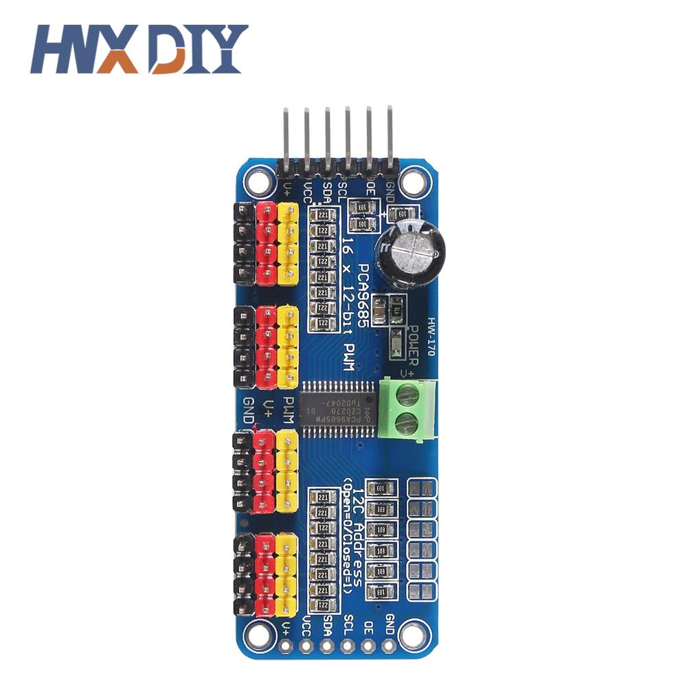 1-5 adet PCA9685 16 kanal 12-b - Breadboard 400 Point incelemesi ve fiyatı