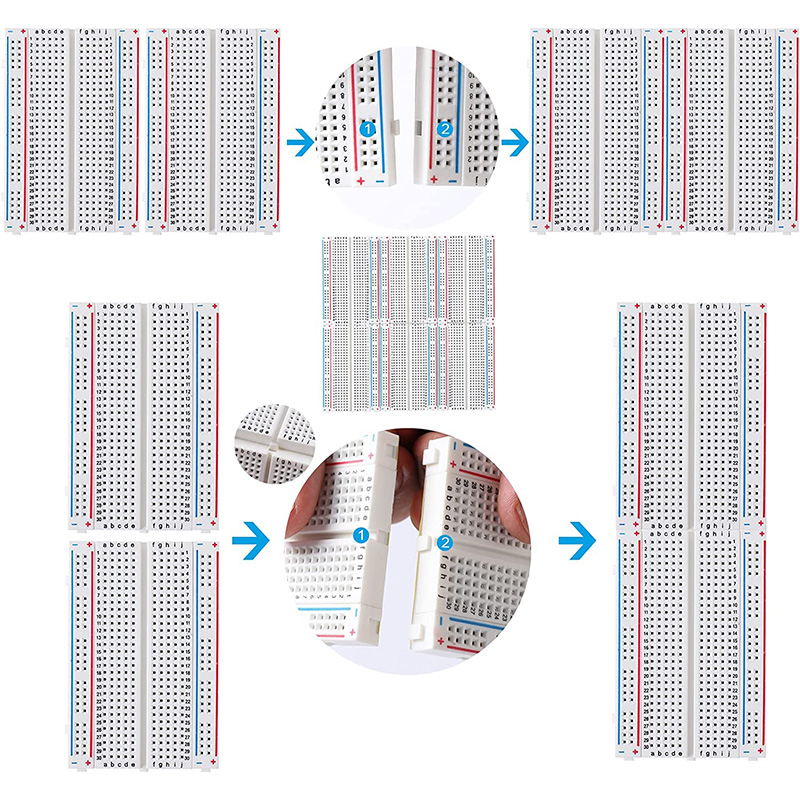 MB-102 MB102 Breadboard 400 83 - Breadboard 400 Point incelemesi ve fiyatı